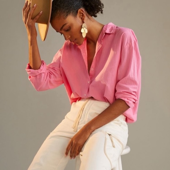 Anthropologie Velvet by Graham & Spencer Devyn Buttondown NWT - Picture 1 of 8